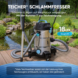 Teichsauger 1200W – Schlammsauger, Wassersauger & Pumpe 35L