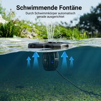 Schwimmende Teichfontäne 90W | 20.000 l/h Teichbelüftung