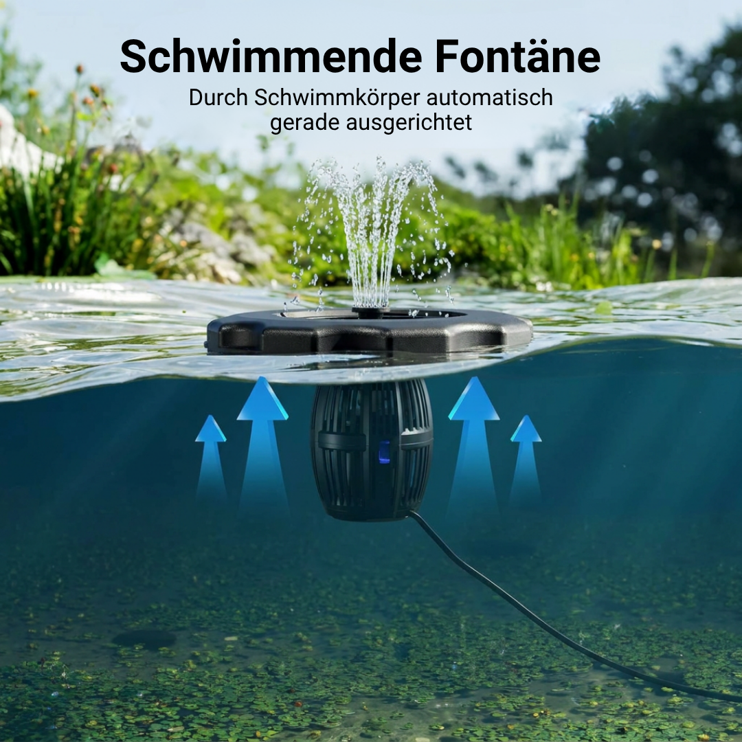 Schwimmende Teichfontäne 90W | 20.000 l/h Teichbelüftung