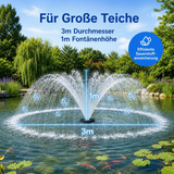Schwimmende Teichfontäne 90W | 20.000 l/h Teichbelüftung