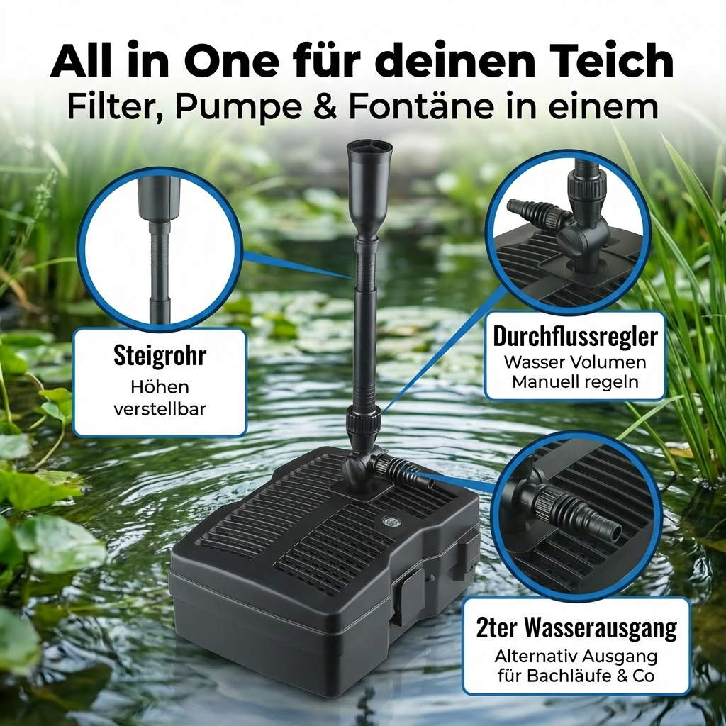 1000 l/h mit 9W UVC