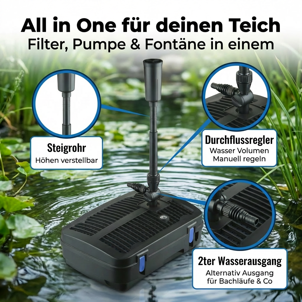 2500 l/h mit 11W UVC
