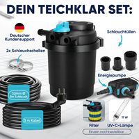 Komplettset (Filter/Pumpe/Schlauch) / 6.000 l/h