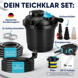 Komplettset (Filter/Pumpe/Schlauch) / 8.000 l/h