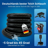 Teichschlauch flexibel & knickfest – UV-beständig - 5m Länge